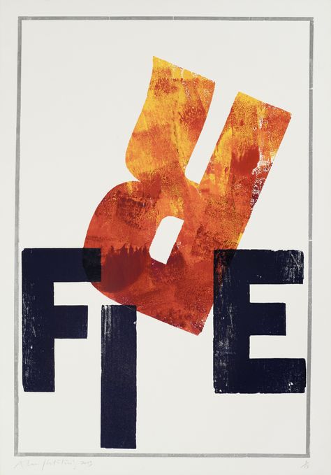 Upside Down Typography, Alan Kitching Typography, Expressive Typography Poster, Type Based Design, Word Expression Typography, Fire Graphic Design, Typography Artists, Type As Image, Alan Kitching