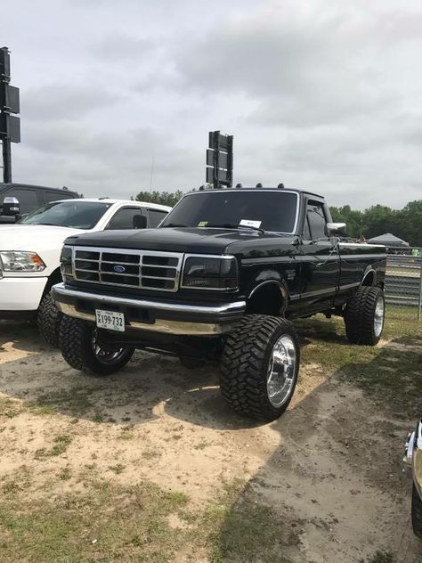 Lifted Obs Ford, 97 Ford F350 Diesel Trucks, 1996 F150 Lifted, 1990 Ford F150 Lifted, Ford F450 Dually Lifted, Ford Highboy, Country Trucks, Rat Rod Trucks, Obs Ford Flatbed Dually