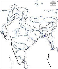 India: Free maps, free blank maps, free outline maps, free base maps India River Map Outline, Indian River Map Outline, India River Map, Upsc Tricks, Indian River Map, Ancient India Map, India World Map, Elementary Geography, Map Of India