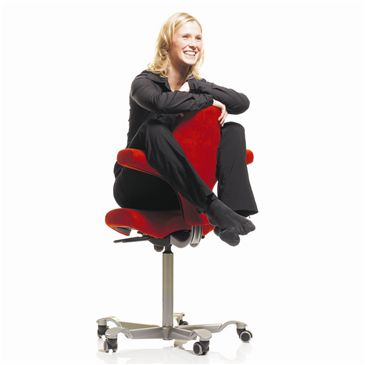 The Capisco office chair, comfortable however you want to sit in it! Capisco Chair, Salon Chairs For Sale, Saddle Chair, Ergonomic Kneeling Chair, Hanging Chair From Ceiling, Sitting Room Chairs, Adult Bean Bag Chair, Wrought Iron Patio Chairs, Upholstered Swivel Chairs