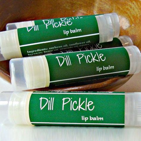 Chapstick Gift, Girlfriend Gift Box, Lip Balm Ingredients, Pickle Gifts, Handmade Lip Balm, Dill Pickles, Flavored Lip Balm, Birthday Gifts For Teens, Pickle Jars