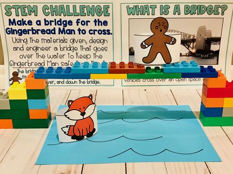 Gingerbread Man STEM Activities | Coffee Fueled Classroom Gingerbread Man Stem, Developmental Preschool, Gingerbread Activities Preschool, Gingerbread Kindergarten, Quiet Bins, Gingerbread Man Preschool, Gingerbread Man Unit, Gingerbread Man Story, Gingerbread Unit