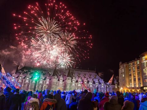 Quebec City New Year's Eve 2023-2024 - Dates Quebec City New Years Eve, Outdoor Cafe, Quebec City, Black Tie Event, Event Organization, New Year Celebration, Live Concert, Grand Hotel, The Visitors