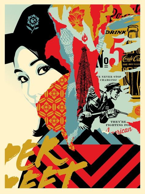 Shepard Fairey Art, Omg Posters, Obey Giant, Shepard Fairey Obey, Giant Poster, Obey Art, Shepard Fairey, Crude Oil, Art Pop