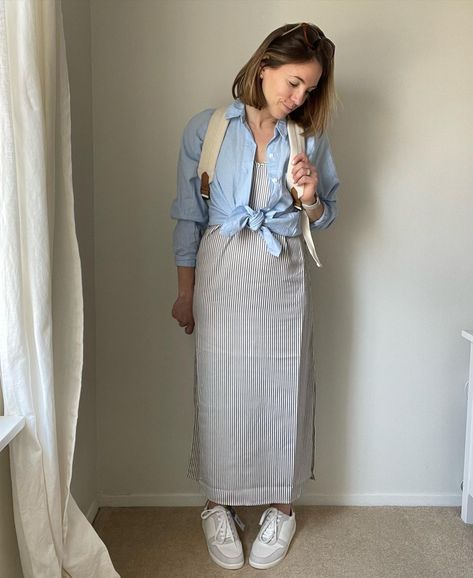 Tee Shirt Dress Outfit, Sweet Sangria, Shirt Under Dress, Lawyer Outfit, Shirt Dress Outfit, Target Finds, Chambray Top, Target Style, Tee Shirt Dress