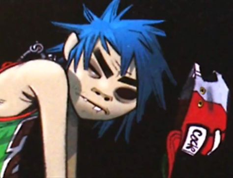 Gorillaz, Anime, Blue