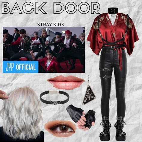 @kpop_outfits_mv on Instagram: “(REDO) STRAY KIDS - Back door_Min Soo MV inspired outfits #nct #Minso #straykids #backdoor #nctinspiredoutfit #outfits #inspired…” K Pop Award Show Outfits, K Pop Concert Outfit Ideas Stray Kids, Skz Stage Outfits, Kpop Concert Outfit Ideas Stray Kids, Straykids Outfits Inspired, Straykids Concert Outfit, Stray Kids Concert Outfit Ideas, Stray Kids Outfits Inspired, Skz Outfits Inspired