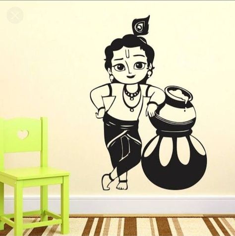 Crafting | Wall painting decor, Art painting gallery, Decorative painting Krishna Wall Painting, Wall Drawing Ideas, Switch Board, Pencil Drawing Images, Creative Wall Painting, Radha Painting, Krishna Drawing, Diy Wall Painting, Shiva Pics