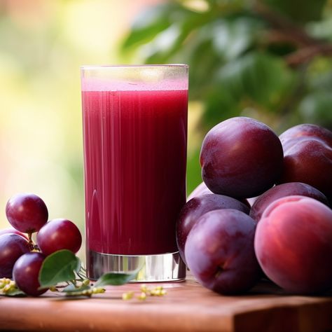 What To Do With Lots Of Plums, Plum Juice Recipes, Aiden Core, Plum Benefits, Orange Juice Recipes, Plum Juice, Dinner Recipes Healthy Family, Homemade Juice, Healthy Family Dinners