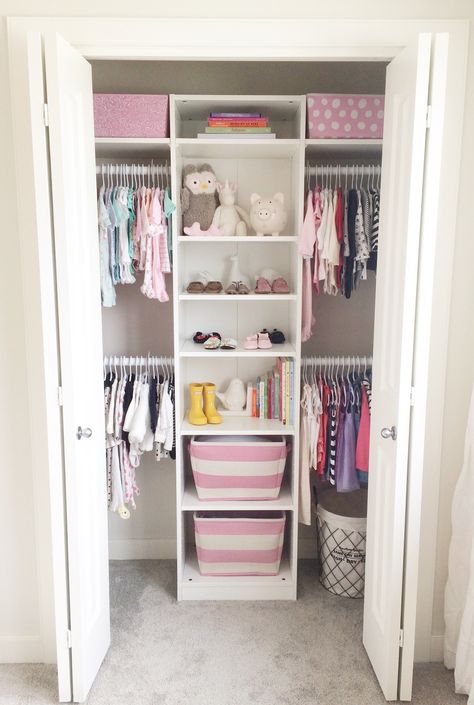 Kids Closet System, Ikea Closet System, Small Closet Room, Ikea Closet Hack, Easy Closet, Ikea Closet Organizer, Ikea Pax Closet, Closet Ikea, Shoes Organizer