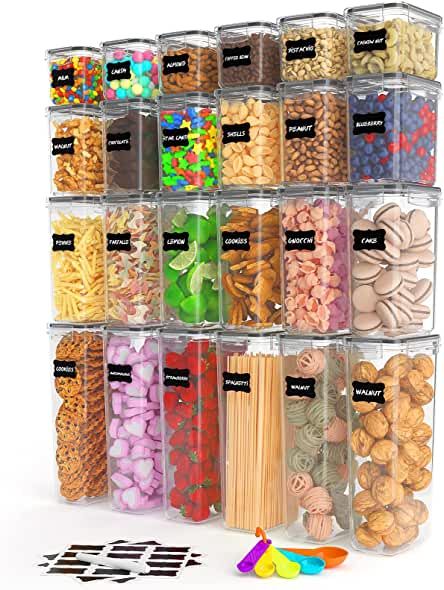 Amazon.ca: Kitchen Pantry Organization: Home & Kitchen Clear Storage Bins, Cereal Dispenser, Plastic Canisters, Chalkboard Labels, Food Storage Container Set, Airtight Food Storage, Plastic Container Storage, Airtight Food Storage Containers, Food Storage Containers Organization