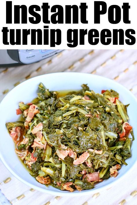 Turnip Greens Recipe, How To Cook Turnips, Turnip Recipes, Pumpkin Jam, How To Cook Greens, Turnip Greens, Turnips, Electric Pressure Cooker, Instant Pot Dinner Recipes