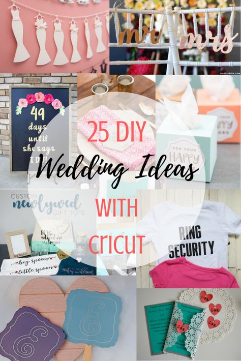 25 DIY Wedding Ideas With Cricut | Tastefully Frugal Wedding Ideas With Cricut, Cricut Wedding Projects, Cricut Wedding Ideas, Diy Wedding Shoes, Wedding Cricut, Simple Beach Wedding Ideas, Mexican Wedding Ideas, Cricut Wedding Invitations, Frugal Wedding