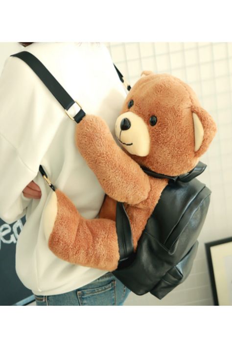 Plushie Backpack, Teddy Bear Bag, Teddy Bear Backpack, Bear Accessories, Bear Plushie, Teddy Girl, Giant Teddy, Teddy Bear Pictures, Cute Teddy Bear