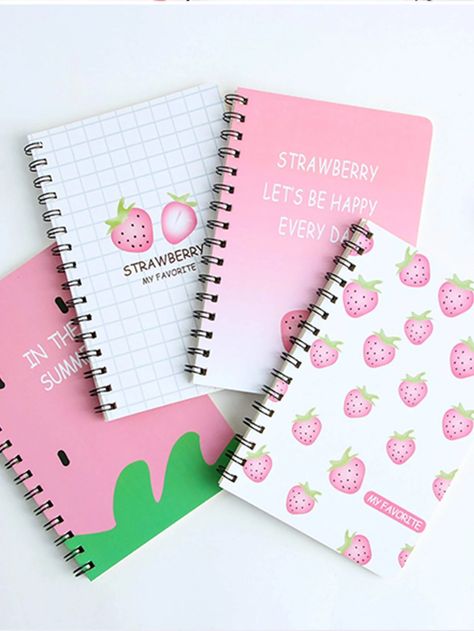 Cute Notebook Covers, Kawaii Stationery Notebooks, Graphic Cover, Notebooks For School, Paper Spiral, Cute Spiral Notebooks, Paper Sizes Chart, Cute Stationary School Supplies, Kawaii School Supplies