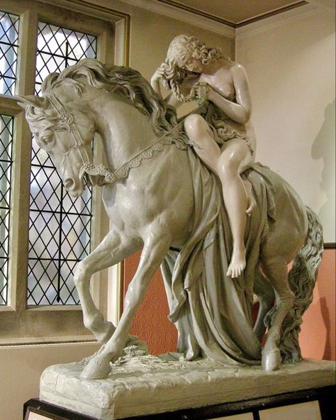 Large scale sculpture of Lady Godiva by John Thomas. Maidstone Museum, England. Creepy Statues, Large Sculpture, Lady Godiva, John Thomas, Chinese Art Painting, Cemetery Art, Blackest Night, Soul Art, Greek Myths