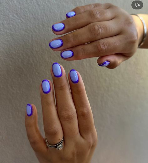 Indigo Nails Inspiration, Indigo Nails, Acrylic Ideas, Nails Purple, Cute Gel Nails, Nails Blue, Nails Gel, Fire Nails, Funky Nails