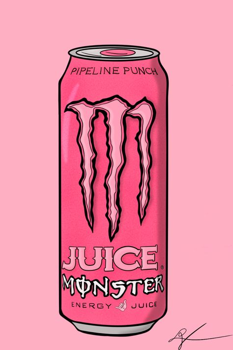 Monster Drink Drawing, Juice Wallpaper, Monster Juice, Drink Drawing, Monster Drink, Print Outs, Phone Wallpaper, Mood Board, Juice