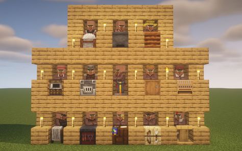 Minecraft Villager Jobs List, Minecraft Village Jobs, Villager Jobs Minecraft, Minecraft Villager Jobs, Big Minecraft Houses, Minecraft Small House, Minecraft Villager, Minecraft Village, Minecraft Houses Survival