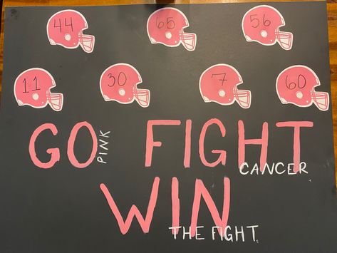 Cheerleading Poster Ideas Diy Football Signs, Pink Out Ideas For Football Games, Pink Out Posters Basketball, Pink Out Locker Room Decorations, Halloween Pep Rally Posters, Pink Out Banners Football, Pink Out Posters Pep Rally, Pink Out Ideas Spirit Week, Dig Pink Poster