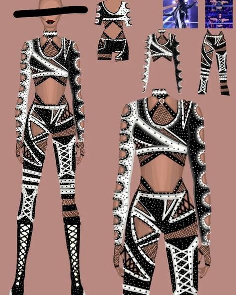 massimo bianco (@massimobdesigns) • Instagram photos and videos Majorette Dance Uniforms, Majorette Uniforms, Wrestling Outfits, Wwe Outfits, Dance Uniforms, Wrestling Gear, Circus Costume, Clothing Design Sketches, Black Photography