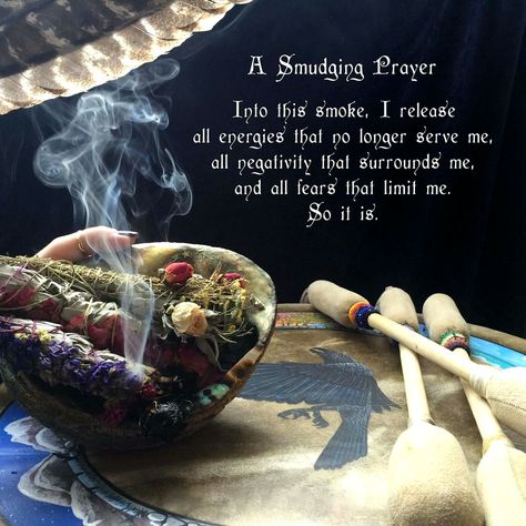 Tumblr is a place to express yourself, discover yourself, and bond over the stuff you love. It's where your interests connect you with your people. Smudge Prayer Cleansing, Sage Cleansing Prayer, Smudging Prayer, Cedar Smudge, House Cleansing, Neals Yard Remedies, Sage Smudging, Cleansing Crystals, Smudge Sticks