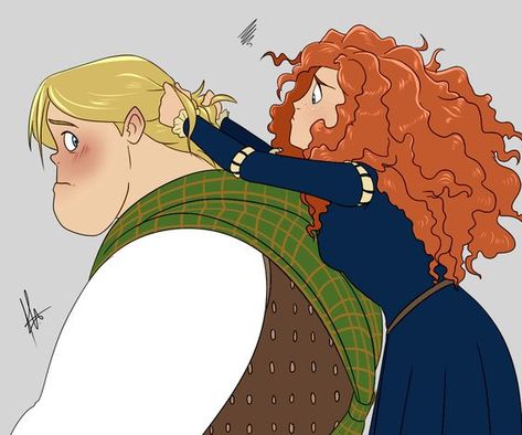 Merida And Macguffin Fanart, Merida X Macguffin, Brave Fanart, Brave 2012, Merida Disney, Brave Merida, Disney Au, Princess Merida, Disney Brave