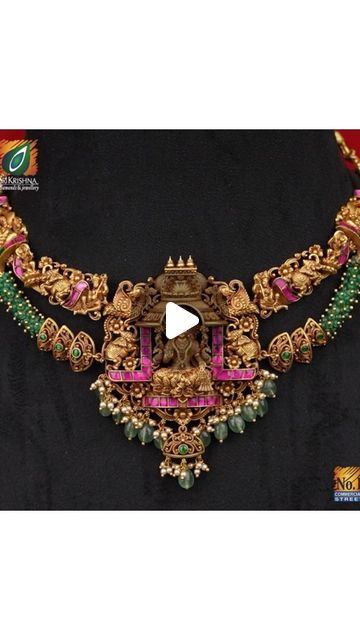 Sri Krishna Diamonds and Jewellery on Instagram: "Embrace the allure of heritage with this stunning gold temple jewellery necklace, a masterpiece of traditional craftsmanship that exudes eternal sophistication.

Kindly Contact / WhatsApp the given no for more information regarding price and details at 9606966633
Visit us: Sri Krishna Diamonds & Jewellery.at No 1 Commercial Street, Tasker Town, Shivaji Nagar, Bengaluru-1, Karnataka.
Call us: 080-40301111

#SriKrishnaDiamondsandJewellery #templejewellery #uncutdiamonds #diamondjewellery #goldjewellery #gold #indianjewellery #diamondjewellery #diamonds #emeralds #commercialstreet #jewellerydesign #diamondjewellery #diamondnecklace #insta #jewelryaddict #goldcollection #jewelrylove #Jewelrydesign #southindianjewellery #statementnecklace #diamo Festive Gold Jeweled Temple Necklace, Gold Plated Hallmarked Temple Necklace, Ceremonial Gold Jeweled Temple Necklace, Festive Hallmarked Gold Plated Temple Necklace, Festive Bollywood Gold-plated Temple Necklace, Temple Jewellery Necklace, Temple Jewelry Necklace, Gold Temple Jewellery, Sri Krishna