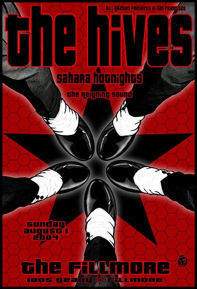 - The Hives concert Poster Artwork - #music #posterart #gigposters #TheHives #artwork #musicart http://www.pinterest.com/TheHitman14/music-poster-art-%2B/ The Hives Band, The Hives, Bill Graham, Band On The Run, Old School Skateboards, Concert Poster Design, Theatre Poster, Music Artwork, Music Images