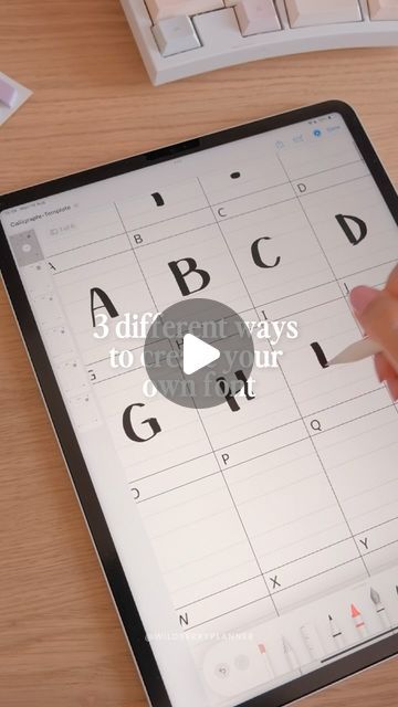 Erika —Digital Planner Creator on Instagram: "Have you tried making your own font with your handwriting? 💗 these are my favorite tools for font creation:  ♡ iFontmaker: this is the one I like to use for my fonts, its very easy to use (one time payment app)   ♡ Calligraphr: You can import the template into procreate and use your favorite brushes 🤍 or you can even print it and draw the characters by hand and then scan it (free version only allows 60 characters)  ♡ Fontself: it’s a similar app to iFontmaker, I like that you can see how the font looks while you’re making the characters (free version allows you to build the font but to export you need to pay a one time fee)   🏷️  #fonts #ipadpro #ipad #handwriting #cozydesk #digitalnotes #fontdesign #deskgram #digitalplanner #digitalnotetaki Cool Font Styles, Handwriting Template, Free Fonts For Cricut, Font Creator, Font Guide, Cozy Desk, Disney Font, I Like That, Ipad Lettering