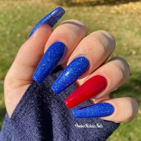 Patriotic Nail Designs, Patriotic Nail, Patriotic Nails Design, Fourth Of July Nails, Acrylic Toe Nails, Cute Spring Nails, Nails Today, 4th Of July Nails, Acrylic Nails Coffin Pink