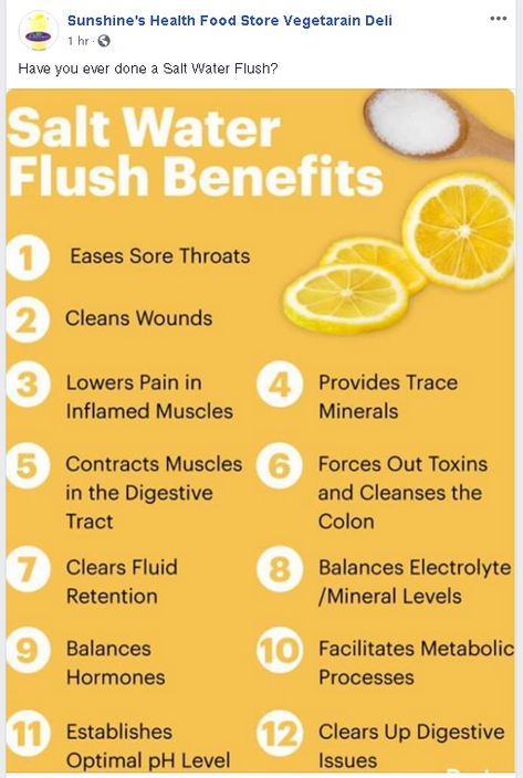 Saltwater Flush, Colon Flush, Salt Water Flush, Lung Detox, Himalayan Sea Salt, Healthy Detox, Ab Workouts, Colon Cleanse, Lemon Pepper