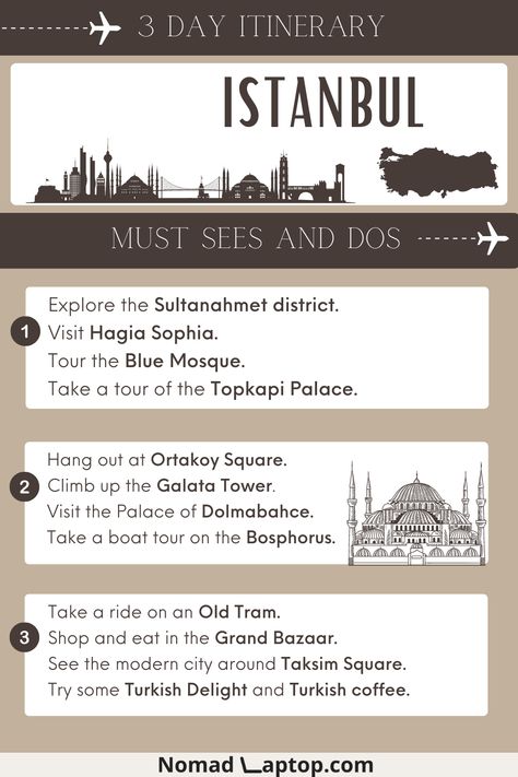 3 Days In Istanbul, Istanbul Checklist, Istanbul Itinerary 3 Days, What To Do In Istanbul, Istanbul Tourist Map, Istanbul Tourist Attractions, Istanbul Places, Istanbul Places To Visit, Istanbul Itinerary