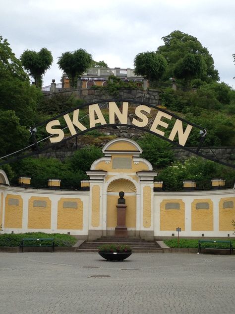 Skansen - is the world's first open-air museum, founded in 1891. Air Museum, Scandinavian Countries, Swedish Style, Baltic States, Lovely Places, Iconic Buildings, Gothenburg, Stockholm Sweden, Most Beautiful Cities