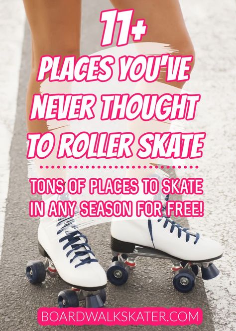 best places to practice roller skating best places to roller skate Roller Skate Organization, Benefits Of Roller Skating, Workouts For Roller Skaters, Places To Roller Skate, Diy Roller Skating Rink, Roller Skate Storage Ideas, Roller Skate Lacing Techniques, Roller Skate Setup, Roller Skate Style