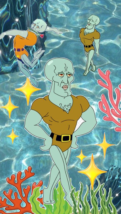 Squidward Wallpaper, Handsome Squidward, Wallpaper Pfp, My Crush, Wallpapers