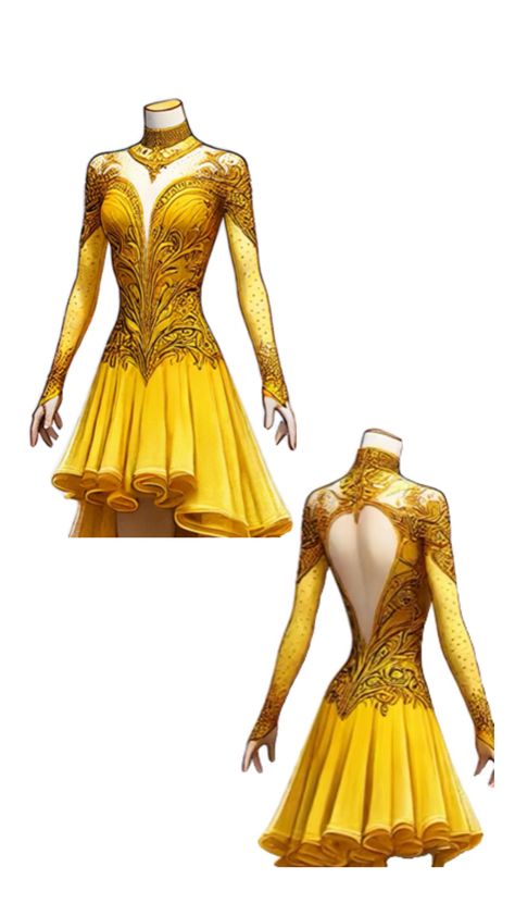 Figure Skating Dresses Yellow, Yellow Figure Skating Dresses, Skate Outfits, Figure Skating Dress, Ice Skater, Ice Skaters, Skating Dress, Skating Outfits, Figure Skating Dresses