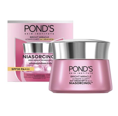 😍 Ponds Bright Miracle Ultimate Clarity Day Cream 😍 Pond's Bright Miracle Ultimate Clarity Day Cream SPF30 PA+++ Niasorcinol FADES SPOTS AND POST ACNE MARKS FROM 7 DAYS Introducing NIASORCINOL, inspired by Nobel Prize winning scientific research on SKIN REPAIR. The golden ratio combination of Niacinamide Brightening ingredient for Micro Repair. Fade dark spots and post-acne marks. E-Resorcinol 500X brightening power Vitamin C Visibly evens out skintone and discolouration for glowing complexi... Post Acne Marks, The Golden Ratio, Prize Winning, Scientific Research, Fade Dark Spots, Golden Ratio, Acne Marks, Skin Repair, Nobel Prize