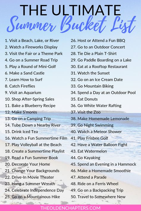 This ultimate summer bucket list is perfect for kids, couples, best friends, adults, teenagers, college students, families, and more. Includes awesome ideas such as crazy travel ideas, beach destinations, fun recipes, wild adventures, fun activities with your boyfriend, senior year ideas inspired by Tumblr and more. Pin now to create your ultimate summer bucket list for adults and use the free printable to get you started! #summer #bucketlist Summer Bucket List For Teens, Ultimate Summer Bucket List, Bucket List For Teens, Summer To Do List, Sunny Season, Summer Fun List, Summer Bucket List, Outdoor Concert, Summer Plans