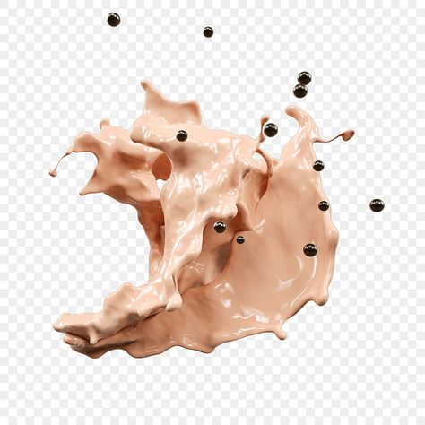 Flesh Color, Splash Effect, Milk Splash, Color Png, Bubble Milk Tea, Fashion Background, Tea Design, Watercolor Splash, Paint Splash