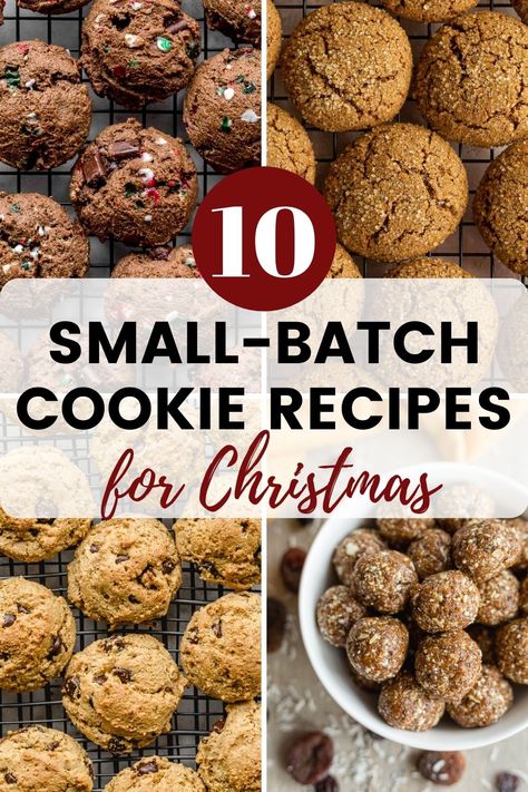 Small Batch Cookie Recipes, Sugar Cookies Small Batch, Dozen Cookie Recipe, Small Batch Cookie, Cookie Recipes For Christmas, Cookies Small Batch, Small Batch Cookie Recipe, Peppermint Chocolate Chip Cookies, Small Batch Cookies