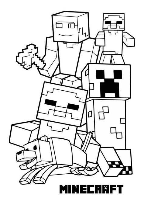 Minecraft Coloring Sheets, Minecraft Colouring Pages, Boys Colouring Pages, Minecraft Colouring, Colouring Pages For Boys, Coloring Pages Minecraft, Minecraft Coloring Pages Free Printable, Noah Crafts, Boys Coloring Pages