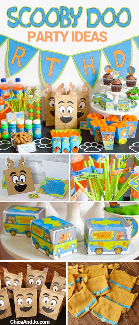 Scooby Doo Birthday Party Ideas, Scooby Doo Halloween Party, Scooby Doo Party, Scooby Doo Birthday, Scooby Doo Cake, Dino Dig, Scooby Doo Birthday Party, Scooby Doo Halloween, 5th Birthday Party Ideas