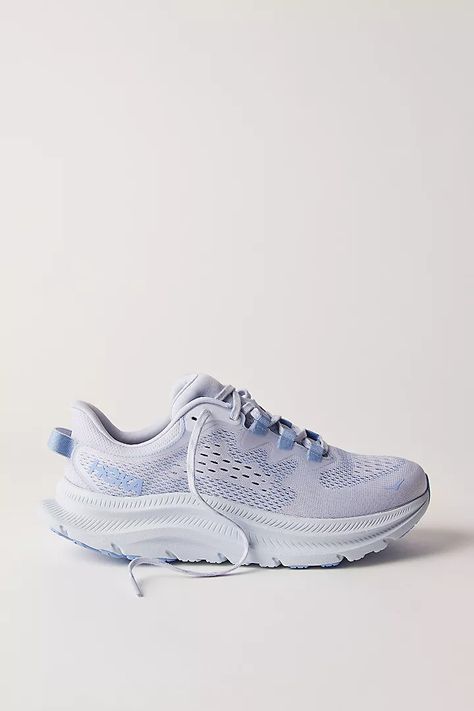 Trainers | Vintage-Style Sneakers | Free People Purple Hoka Shoes, Hoka Tennis Shoes, Sneakers Hoka, Hoka Kawana, Blue Hoka, Blue Tennis Shoes, Cute Running Shoes, Hoka Shoes, Athleisure Style