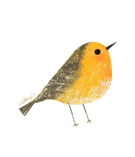 Illustrated Birds, Painted Birds, Bird Illustrations, Bird Artists, Procreate Art, Different Birds, Red Robin, Animal Illustrations, Pola Sulam