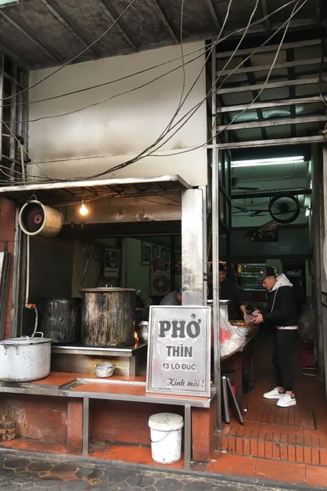 A local favorite pho restaurant in Hanoi, Vietnam Pho Restaurant, Hanoi Vietnam, Hanoi, Enjoy Life, Soups, Vietnam, Restaurant, The World