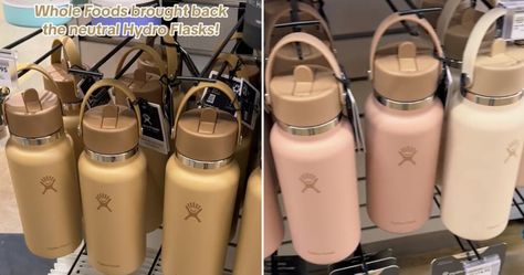 Whole Foods's Limited-Edition Hydro Flasks Are the Ultimate Fall Accessory https://www.popsugar.com/fitness/whole-foods-neutral-hydro-flasks-49303755 #yoga #diet Yoga Diet, Body Wellness, Fall Accessories, Whole Foods, Popsugar, The Duff, Mind Body, Healthy Diet, Hot Drink