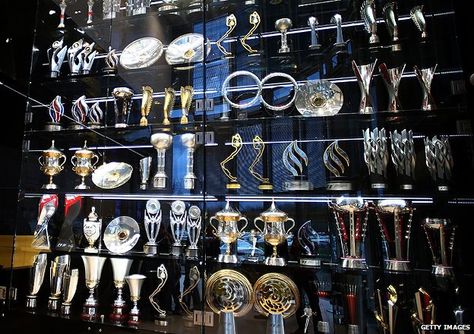 Trophy Cabinets, Trophy Stand, Trophy Collection, Trophy Display, Red Bull F1, Dorm Design, Award Display, Dance Dreams, Latest House Designs