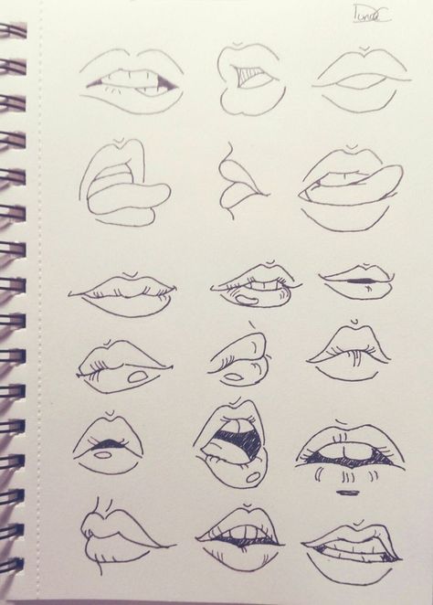 Mouth Drawing, Drawing Tutorial Face, Lips Drawing, Drawing Expressions, Pencil Art Drawings, Art Drawings Sketches Simple, Cool Art Drawings, Drawing Tips, Art Drawings Simple