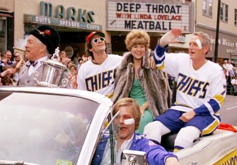 Slapshot....what a great movie! Slap Shot Movie, Slap Shot, Joanne Woodward, Jean Simmons, Keith Moon, Billy The Kid, William Faulkner, Hockey Stuff, Tennessee Williams